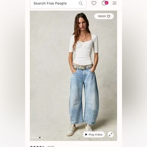 Free people barrel jeans 24 / 23